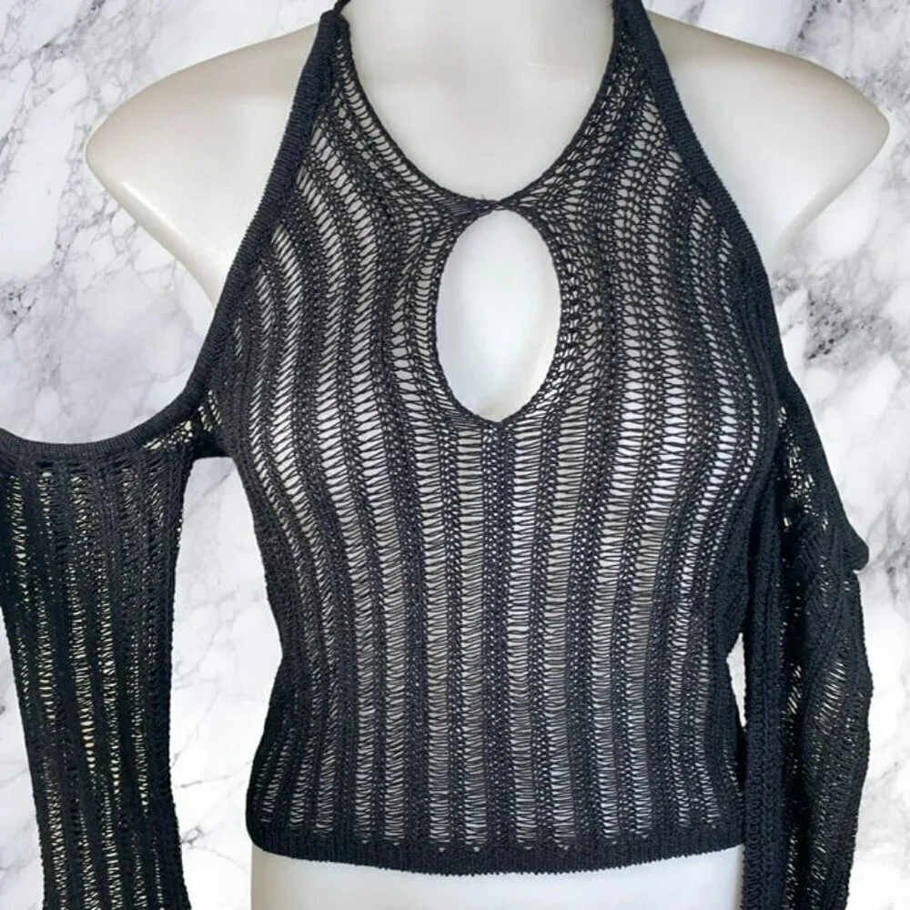 NBD Adelaide Knit Top - Black